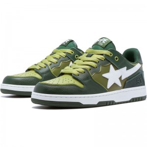 Women Bape Sk8 Sta #2 Sneakers Green USA | YV6064804