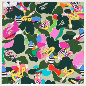 Women Bape X Erickink Abc Camo Green By Eric Inkala Gallery Multi USA | RN6853983