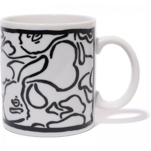 Women Bape X Joshua Vides Mug Home White USA | CZ0389239