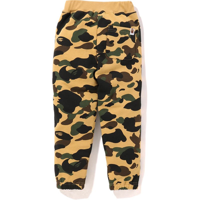 Kids' Bape 1st Camo Ape Head Patched Sweat Pants Pants Yellow USA | AB8819289