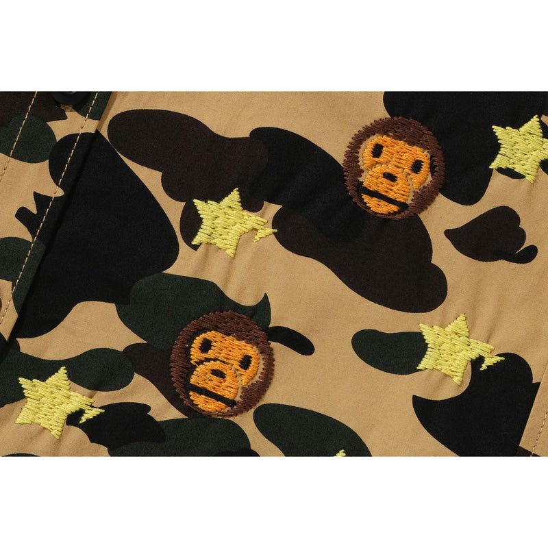 Kids' Bape 1st Camo Baby Milo Sta Military Shirt Shirts Yellow USA | JD2309639