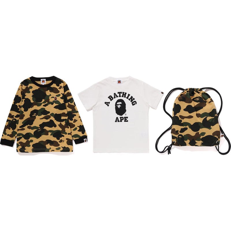 Kids\' Bape 1st Camo College Gift Set Gift Set Yellow USA | IN0202122