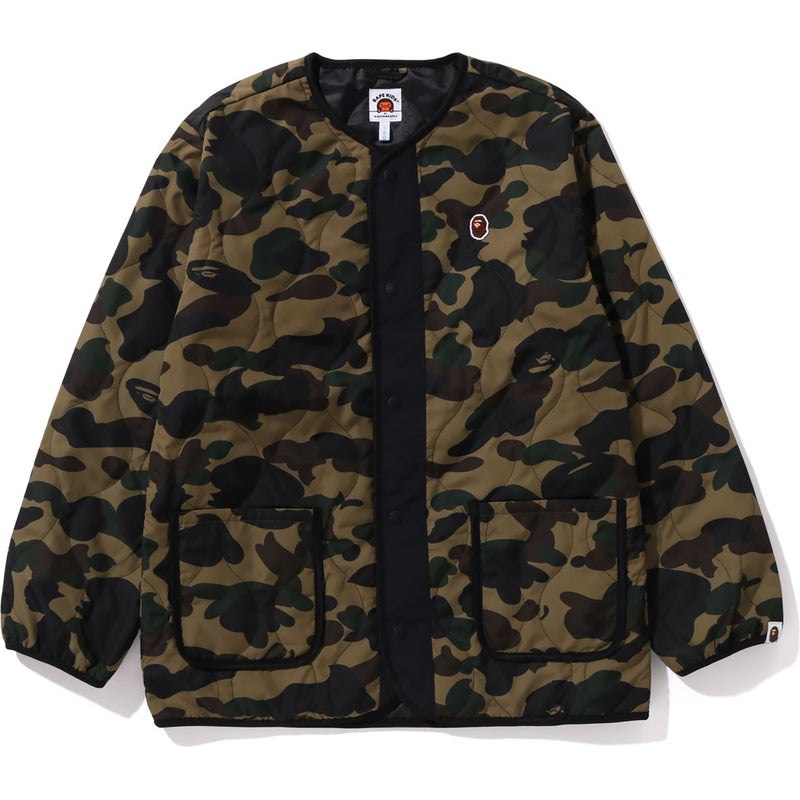 Kids\' Bape 1st Camo Quilting Jacket Jr Jackets Green USA | FP2059809