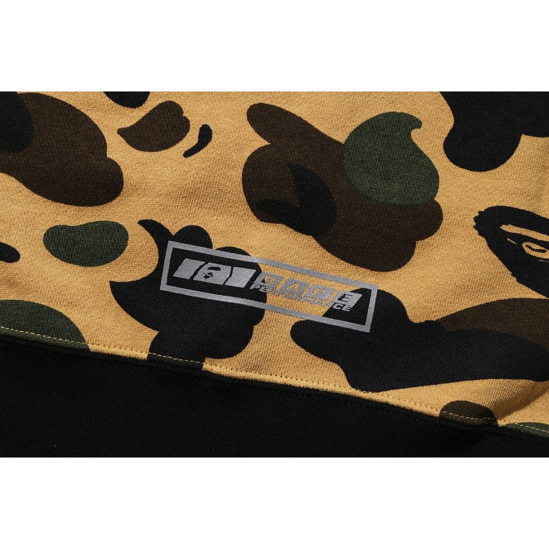 Kids' Bape 1st Camo Racing Layered Pullover Hoodie Hoodie Yellow USA | PA1989299