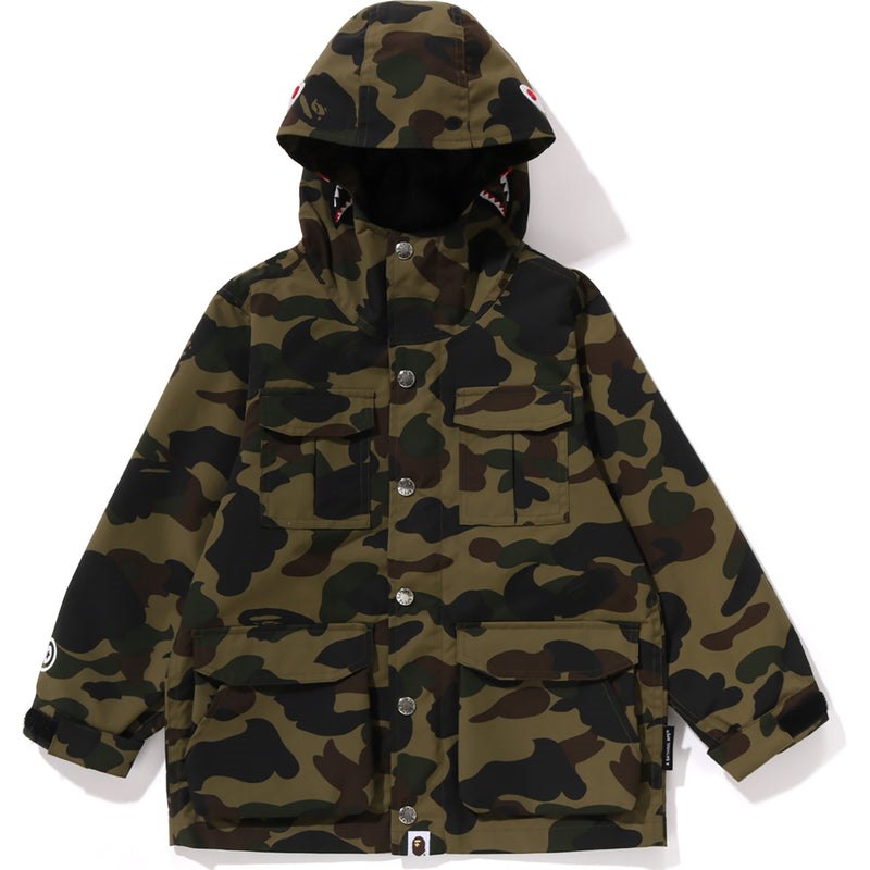 Kids\' Bape 1st Camo Shark Mountain Jacket Jackets Green USA | LK2325135