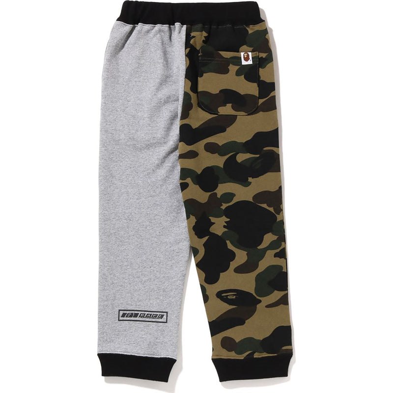 Kids' Bape 1st Camo Team Emblem Print Sweat Pants Pants Green USA | FM6931491