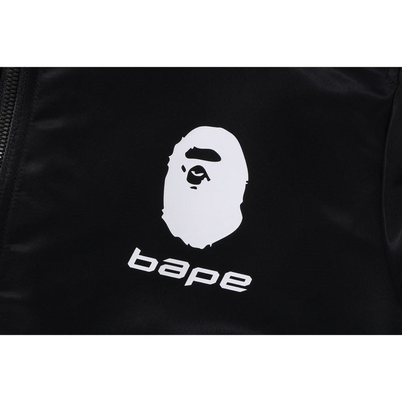 Kids' Bape A Bathing Ape Line Bomber Jacket Loose Fit Jr Jackets Black USA | BG6665965