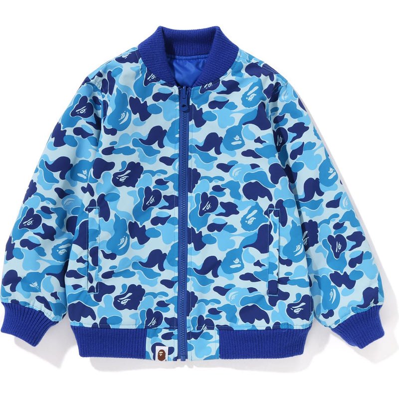 Kids' Bape Abc Camo Baby Milo Reversible Ma-1 Jacket Jackets Blue USA | MS0095205