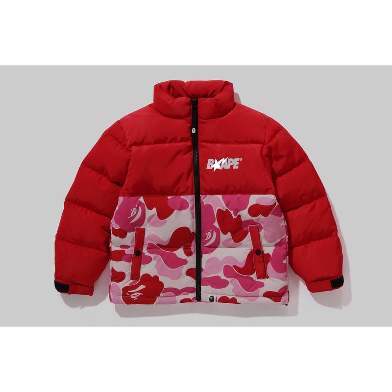 Kids' Bape Abc Camo Down Jacket Jackets Pink USA | WX9646566