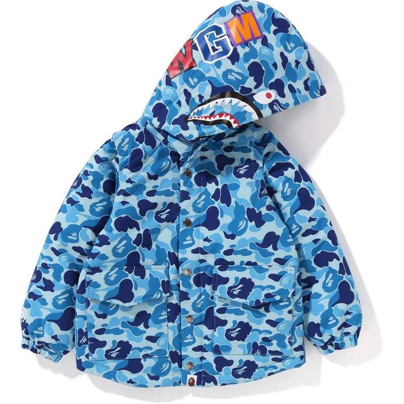 Kids' Bape Abc Camo Shark 4way Down Jacket Jackets Blue USA | VQ9136216