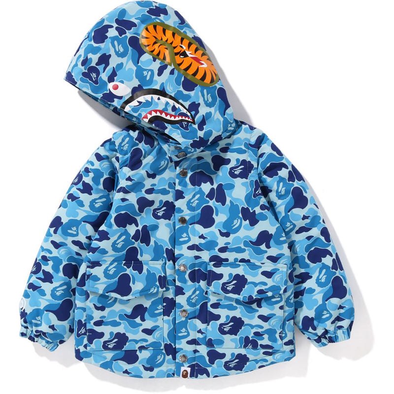 Kids' Bape Abc Camo Shark 4way Down Jacket Jackets Blue USA | VQ9136216