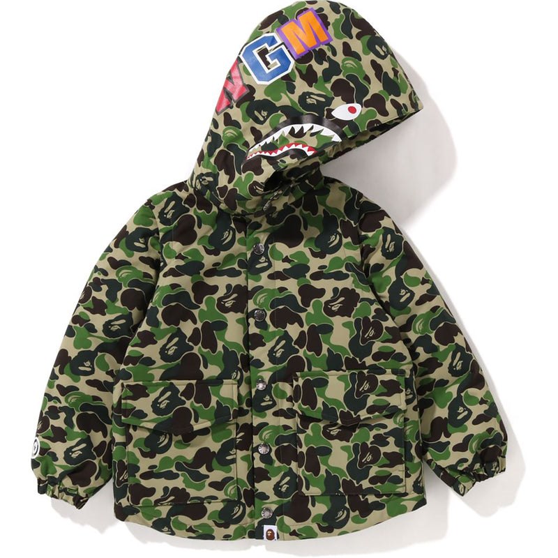 Kids\' Bape Abc Camo Shark 4way Down Jacket Jackets Green USA | RA2719479