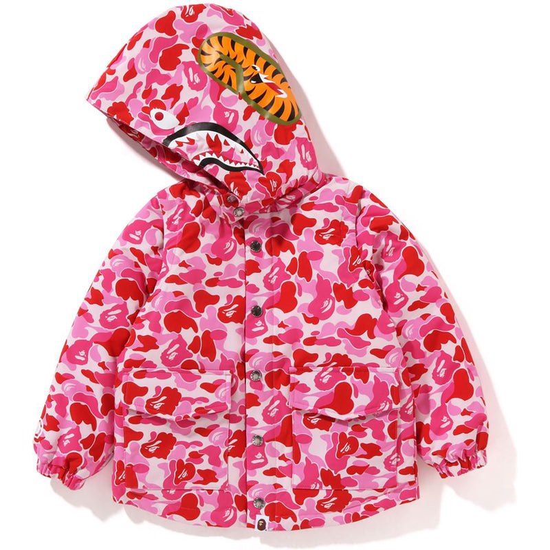 Kids' Bape Abc Camo Shark 4way Down Jacket Jackets Pink USA | PK2533053