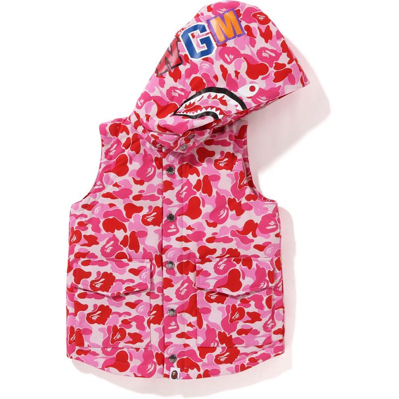 Kids' Bape Abc Camo Shark 4way Down Jacket Jackets Pink USA | PK2533053