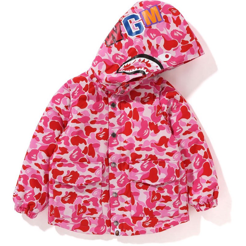 Kids\' Bape Abc Camo Shark 4way Down Jacket Jackets Pink USA | PK2533053