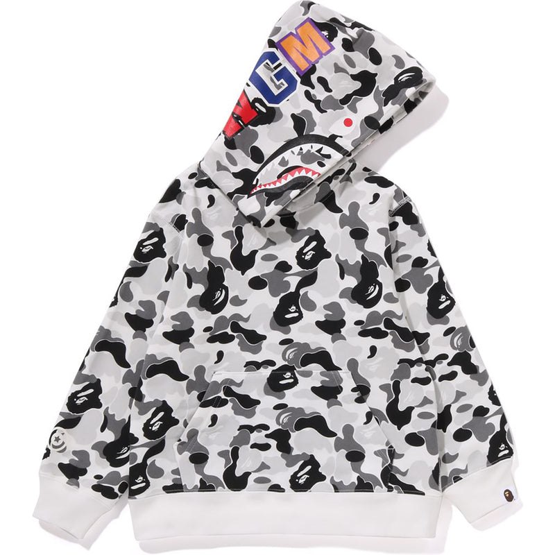 Kids' Bape Abc Camo Shark Pullover Hoodie Hoodie Grey USA | IU8824284