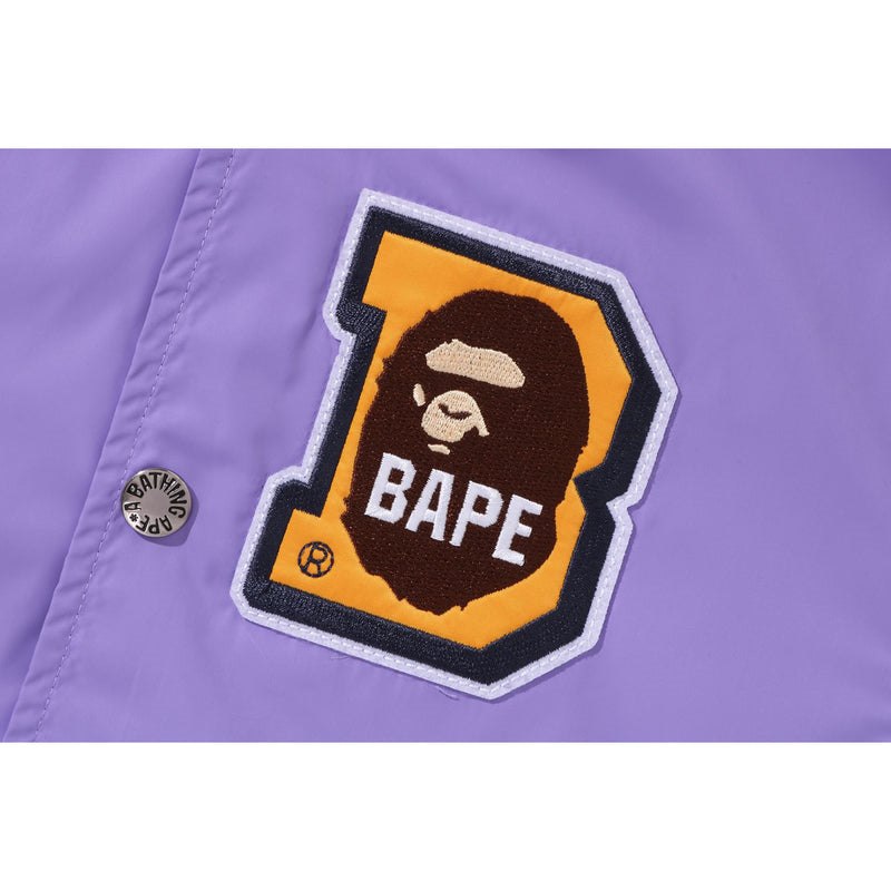 Kids' Bape Ape Head B Patch Varsity Jacket Jackets Purple USA | DK6848488