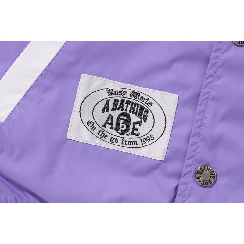 Kids' Bape Ape Head B Patch Varsity Jacket Jackets Purple USA | DK6848488