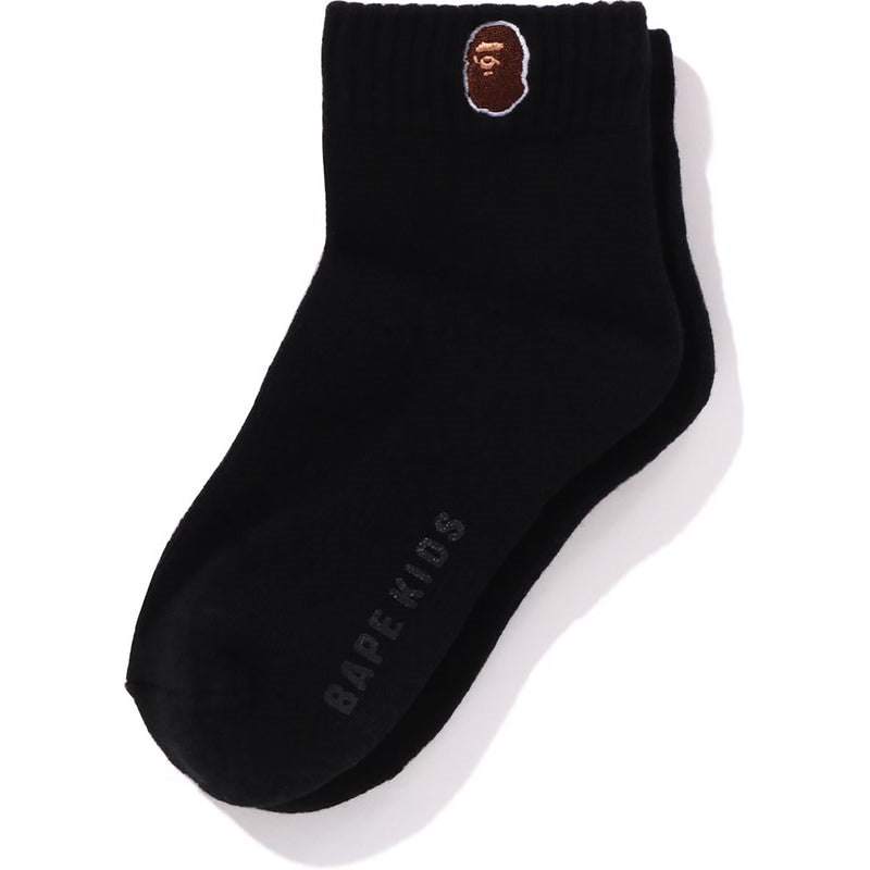 Kids\' Bape Ape Head One Point Socks Socks Black USA | JN7517057