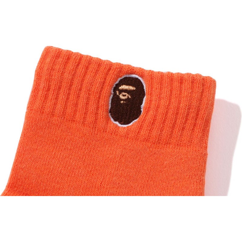 Kids' Bape Ape Head One Point Socks Socks Orange USA | UM8215625