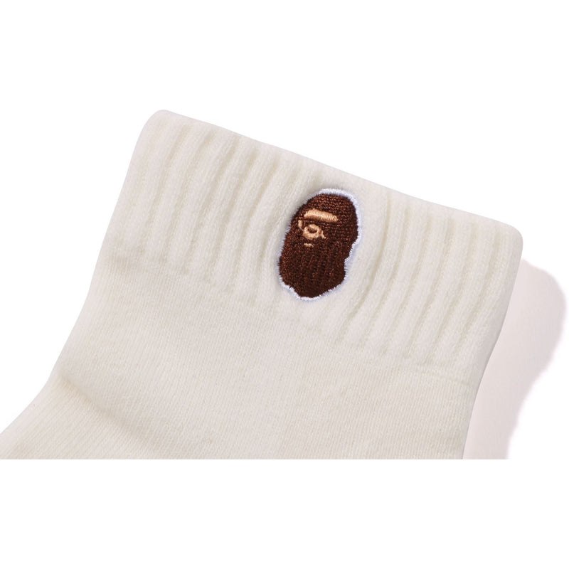 Kids' Bape Ape Head One Point Socks Socks White USA | HX5590850