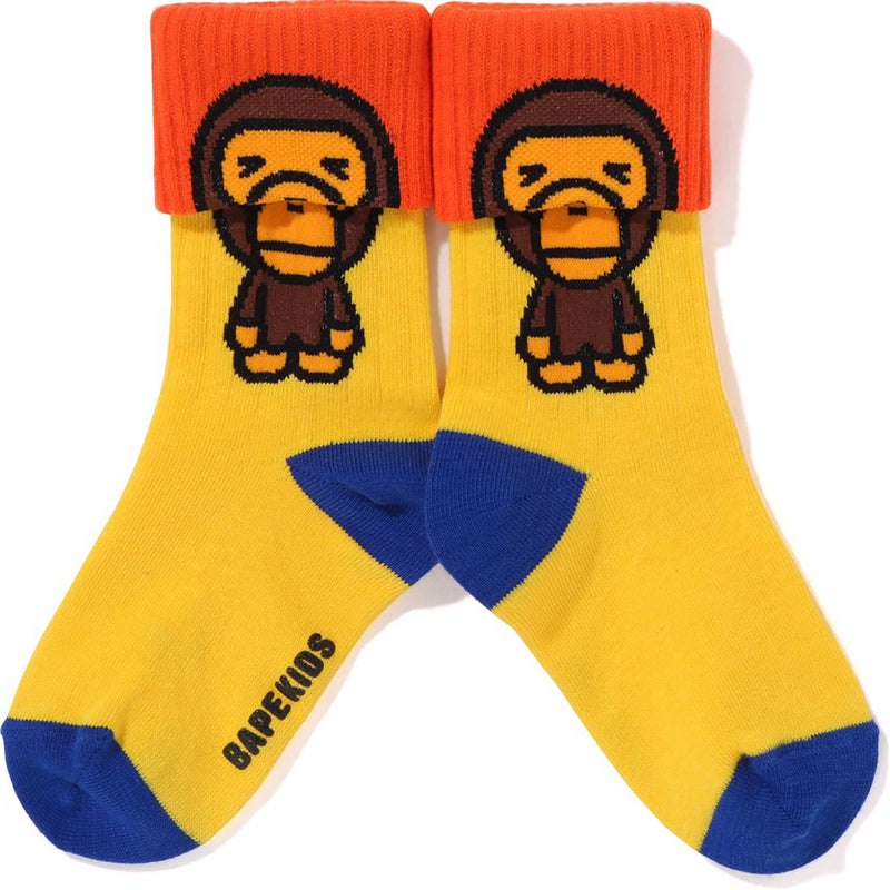 Kids' Bape Baby Milo Cuffs Socks Socks Yellow USA | UW7522252