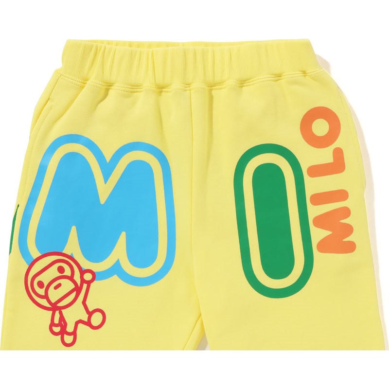 Kids' Bape Baby Milo Font Sweat Pants Pants Yellow USA | TF8982792