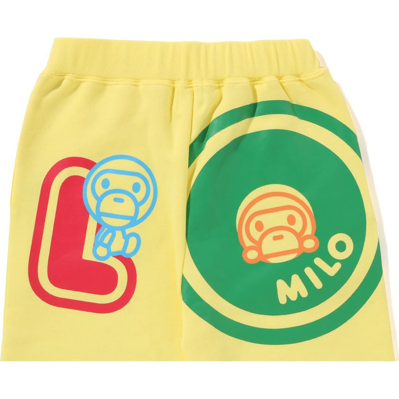 Kids' Bape Baby Milo Font Sweat Pants Pants Yellow USA | TF8982792