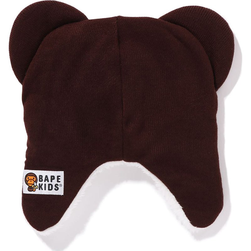 Kids' Bape Baby Milo Friend Knit Cap Caps Brown USA | QV5131911