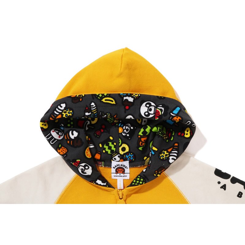 Kids' Bape Baby Milo Fruit Zip Hoodie Hoodie Yellow USA | UY0328538