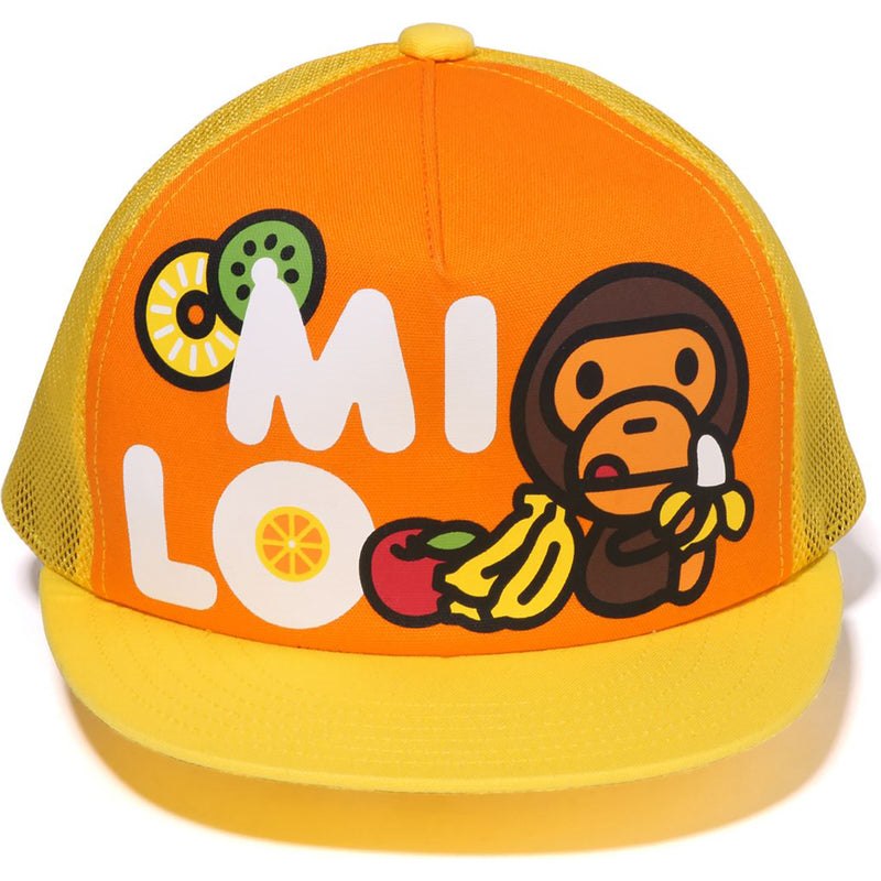 Kids' Bape Baby Milo Fruits Mesh Cap Caps Orange USA | ZG4048208