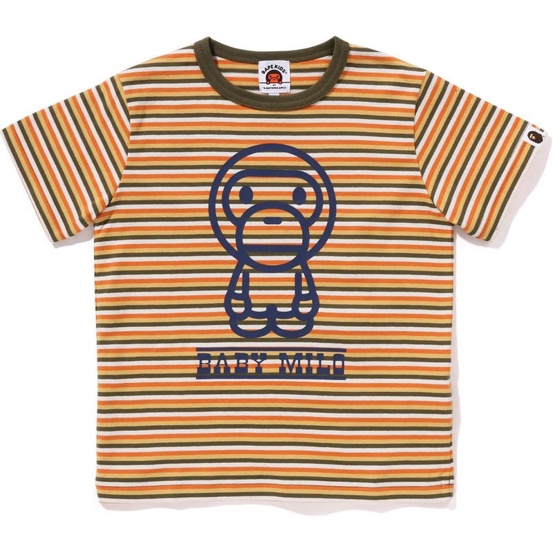 Kids\' Bape Baby Milo Hoop Tee Cut And Sewn Orange USA | ZQ6520450