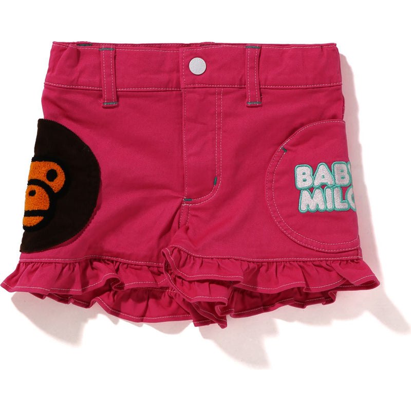 Kids\' Bape Baby Milo Pocket Frill Shorts Shorts Pink USA | GC2041001