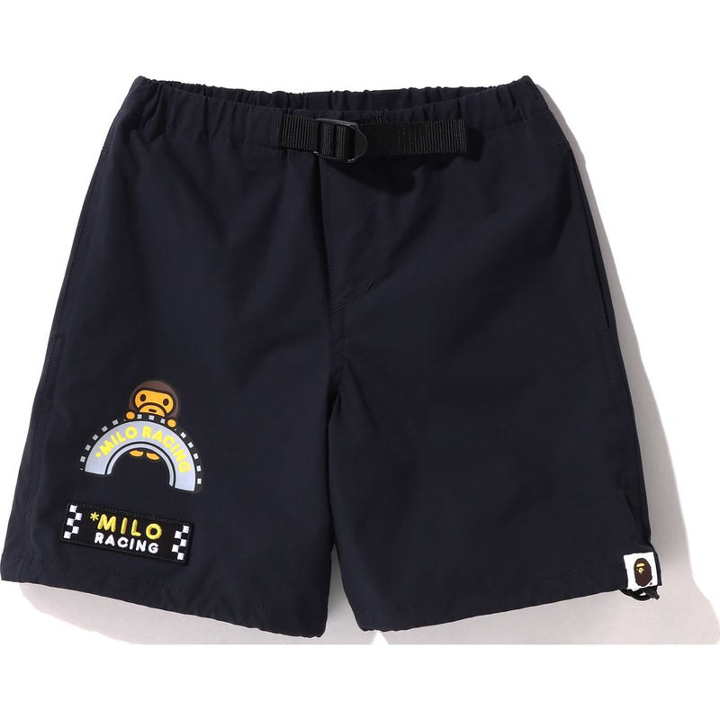 Kids\' Bape Baby Milo Racing Shorts Shorts Navy USA | RH5254424