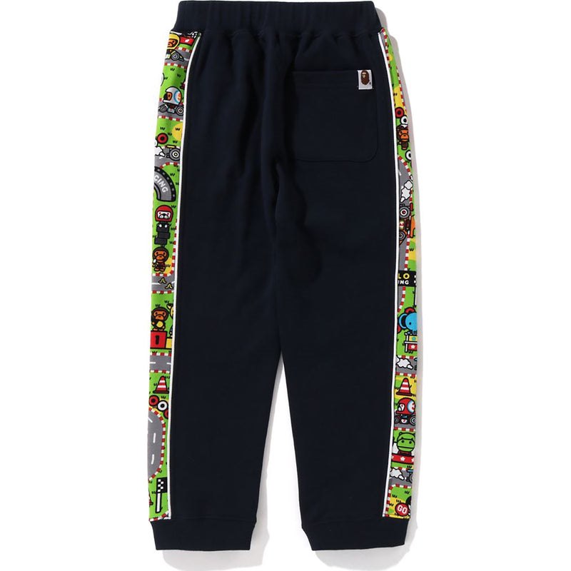 Kids' Bape Baby Milo Racing Sweat Pants Pants Navy USA | YP2923193