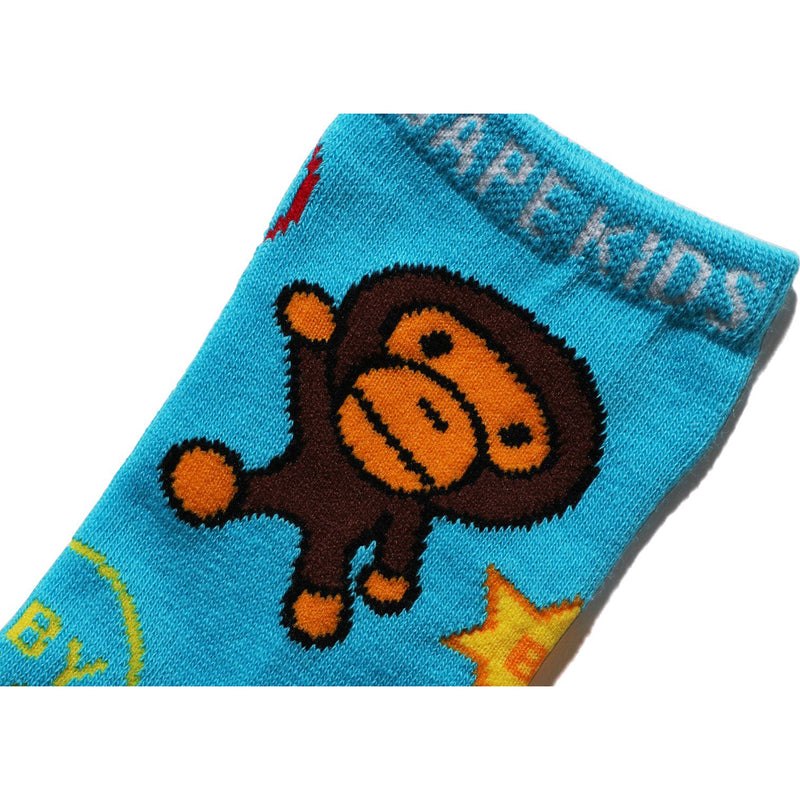 Kids' Bape Baby Milo Speech Balloon Socks Socks Sax USA | YE0367637