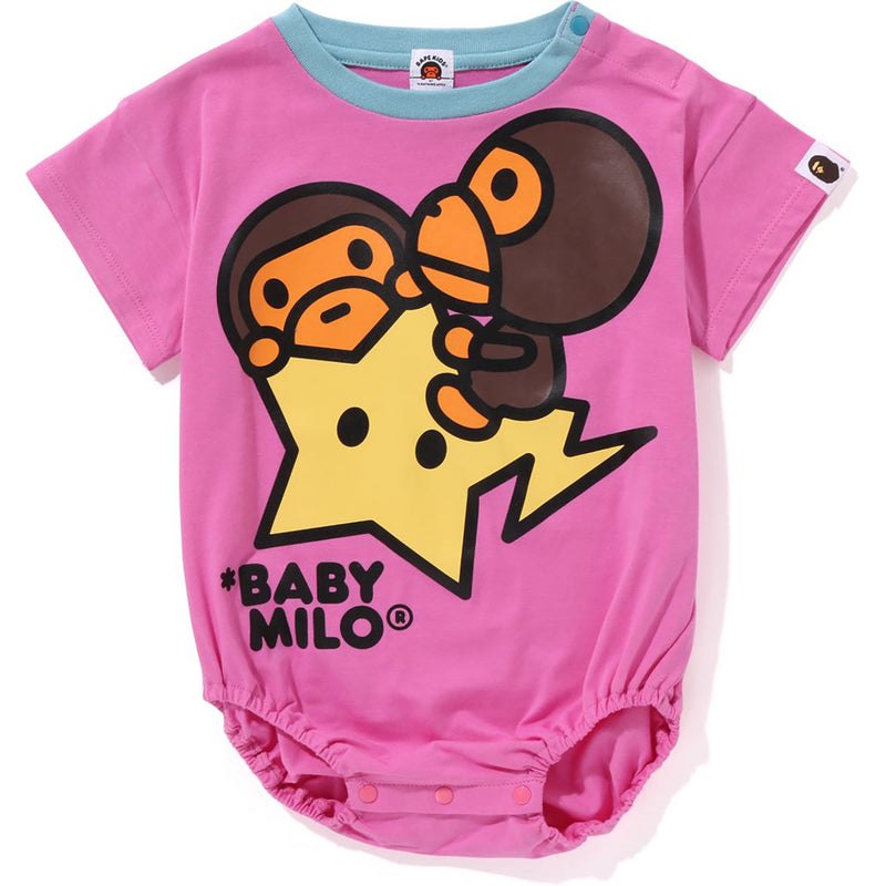 Kids\' Bape Baby Milo Sta Bodysuit Relaxed Fit Underwear Pink USA | FP9218528