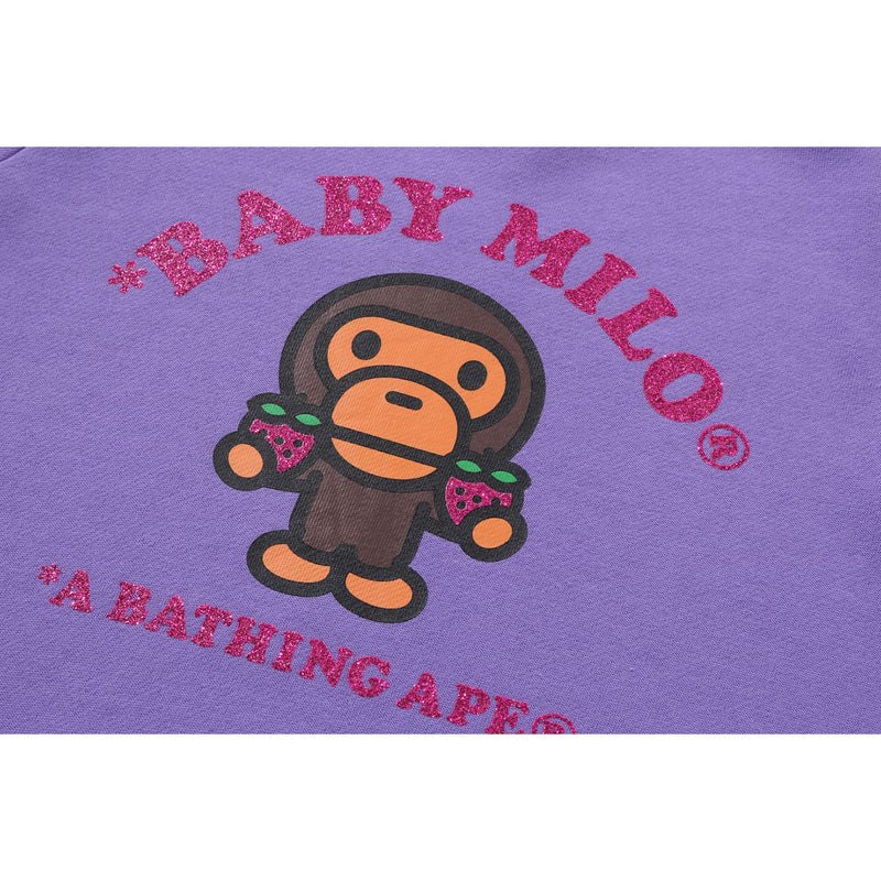 Kids' Bape Baby Milo Strawberry Onepiece Dress Purple USA | KU3071401