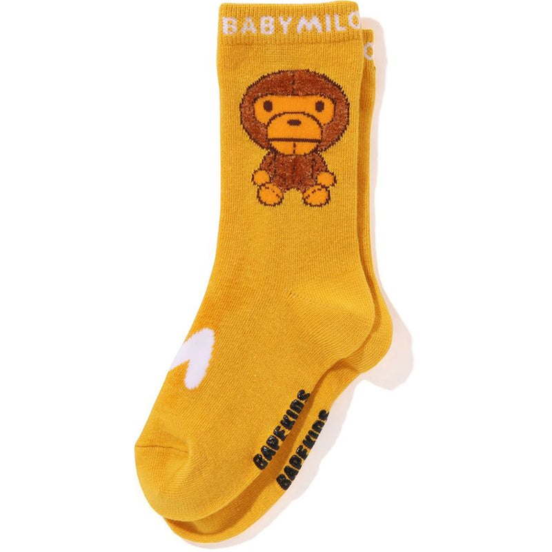 Kids\' Bape Baby Milo Toy Socks Socks Yellow USA | XB7274024