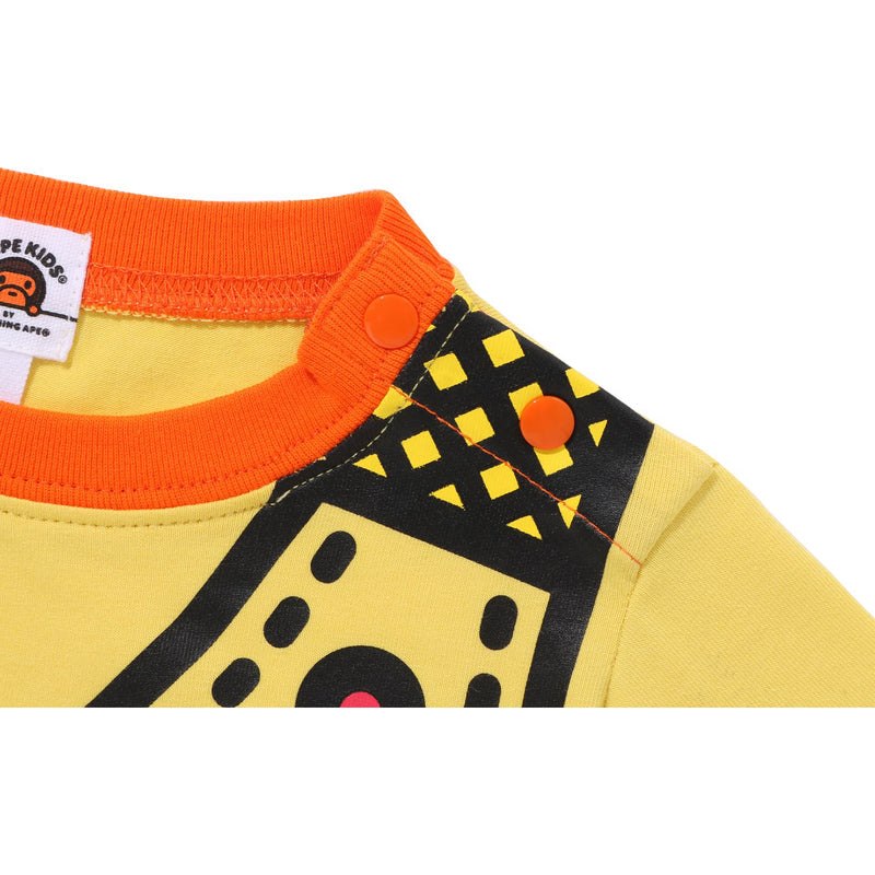 Kids' Bape Baby Milo Vest Print Bodysuit Underwear Yellow USA | BE9220320