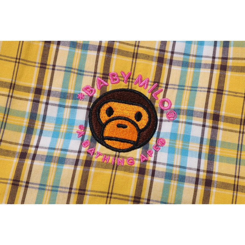 Kids' Bape Check Baby Milo Camisole Onepiece Dress Yellow USA | SM1388338