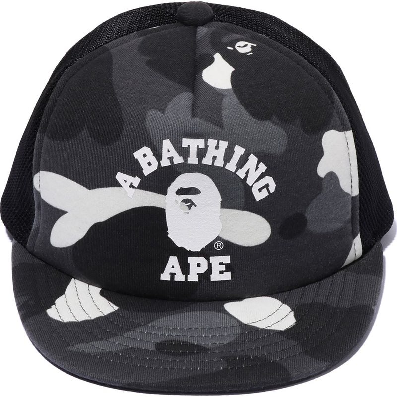 Kids' Bape City Camo College Mesh Cap Caps Black USA | GR5181011