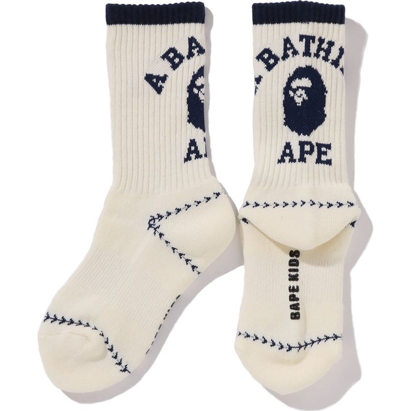 Kids' Bape College Baseball Socks Socks White USA | HJ5272222