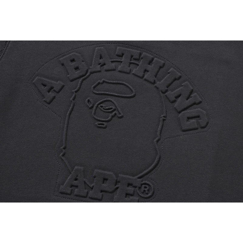 Kids' Bape College Embossed Crewneck Sweatshirts Grey USA | JH6915395