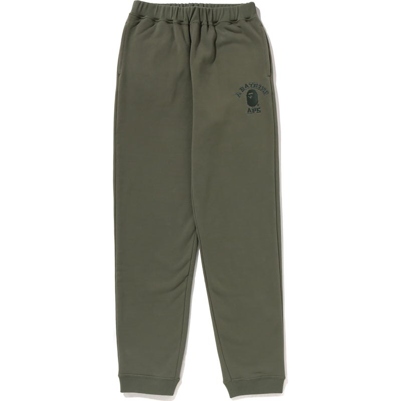 Kids\' Bape College Embroidery Sweat Pants Relaxed Fit Pants Olivedrab USA | LE6283723