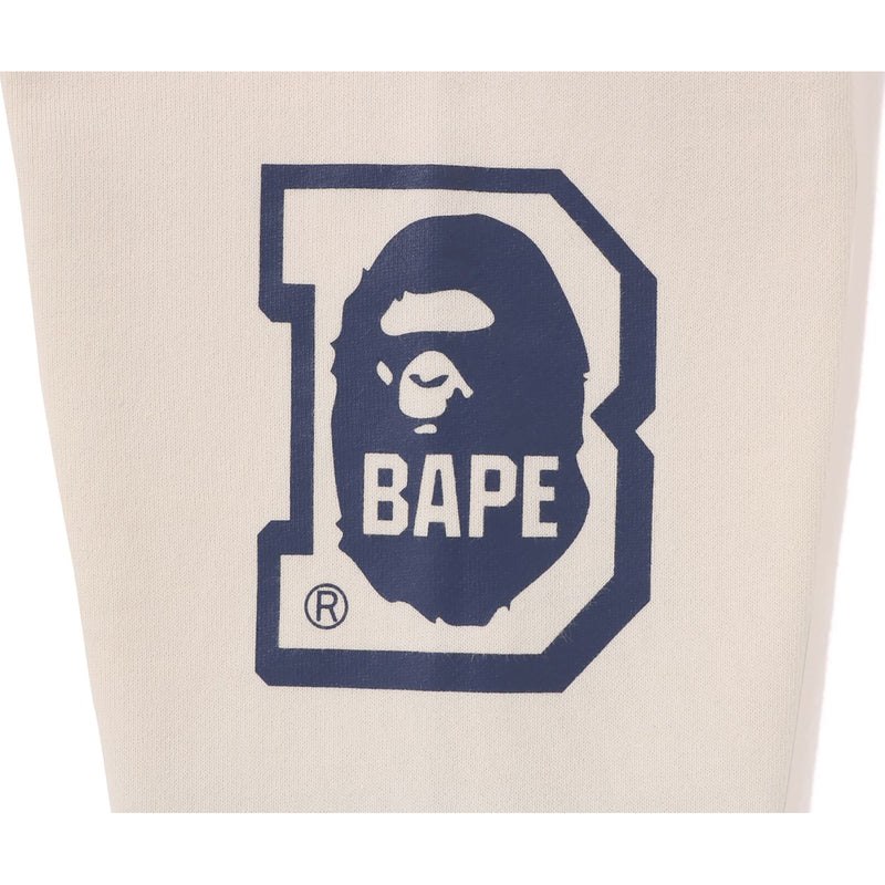 Kids' Bape College Logo Pattern Loose Fit Crewneck Sweatshirts White USA | ON5204524