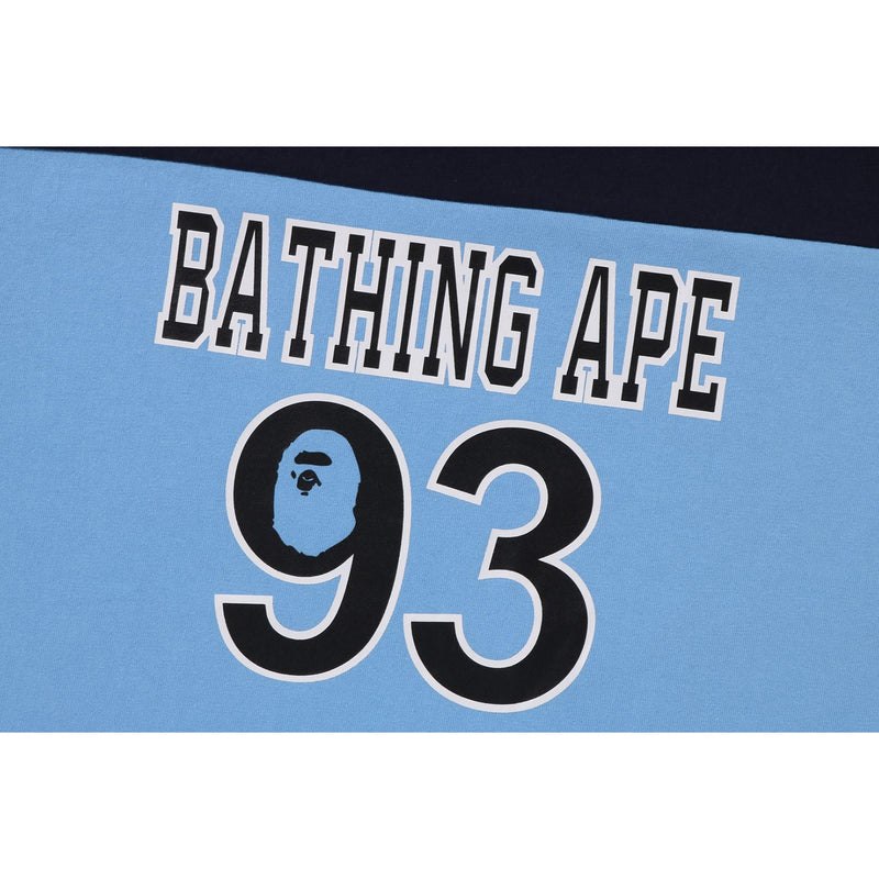 Kids' Bape Football Loose Fit Tee Cut And Sewn Blue USA | LF2597857