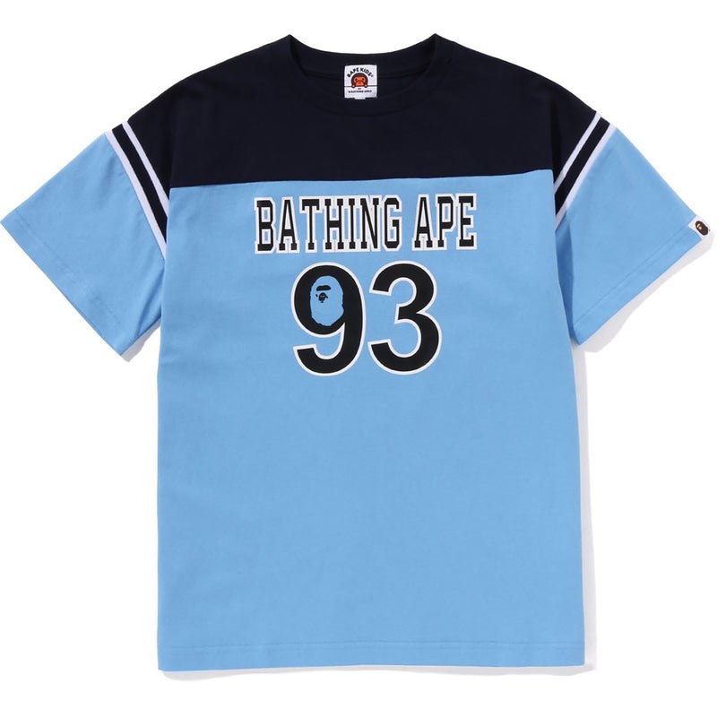 Kids\' Bape Football Loose Fit Tee Cut And Sewn Blue USA | LF2597857