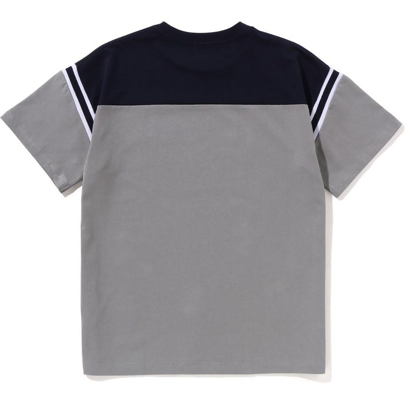 Kids' Bape Football Loose Fit Tee Cut And Sewn Grey USA | EN4777577