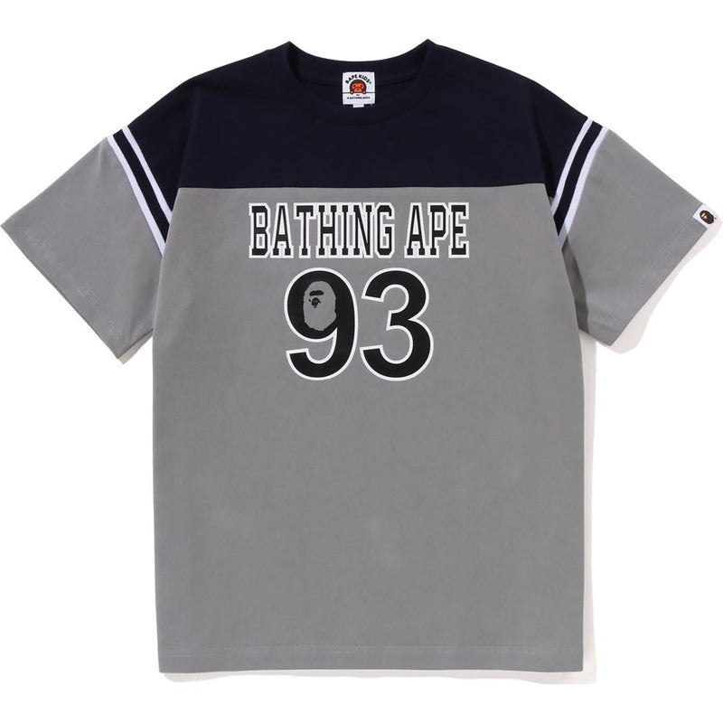 Kids\' Bape Football Loose Fit Tee Cut And Sewn Grey USA | EN4777577